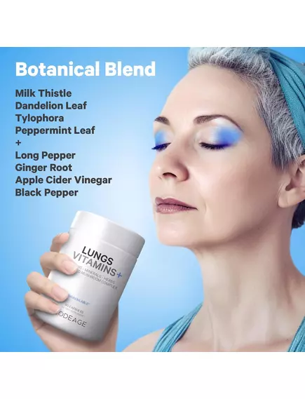 CodeAge Lungs Vitamins / Витамины для поддержки легких 90 капсул, фото 6 в магазине биодобавок nutrido.shop