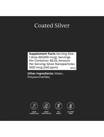Cymbiotika Coated Silver / Коллоидное серебро биоактивное для поддержки иммунитета 5 мл, фото 7 в магазине биодобавок nutrido.shop