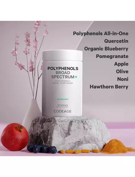 CODEAGE POLYPHENOLS BROAD SPECTRUM / ПОЛІФЕНОЛИ ШИРОКОГО СПЕКТРУ 120 КАПСУЛ, фото 4 від магазину біодобавок nutrido.shop