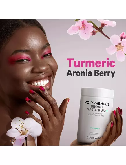 CODEAGE POLYPHENOLS BROAD SPECTRUM / ПОЛІФЕНОЛИ ШИРОКОГО СПЕКТРУ 120 КАПСУЛ, фото 8 від магазину біодобавок nutrido.shop