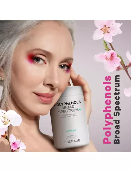 CODEAGE POLYPHENOLS BROAD SPECTRUM / ПОЛІФЕНОЛИ ШИРОКОГО СПЕКТРУ 120 КАПСУЛ, фото 9 від магазину біодобавок nutrido.shop