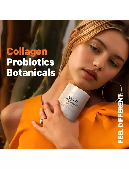 CodeAge Multi Collagen Gut Blend / Колаген 5 типів із пробіотиками 90 капсул, фото 4 від магазину біодобавок nutrido.shop