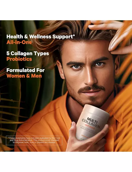 CodeAge Multi Collagen Gut Blend / Колаген 5 типів із пробіотиками 90 капсул, фото 7 від магазину біодобавок nutrido.shop