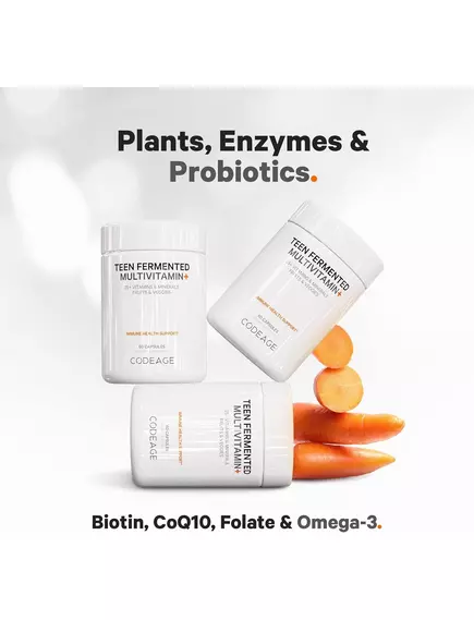 CodeAge Teen Fermented Multivitamin / Мультивитамины для подростков 12-18 лет 60 капсул, фото 8 купить в магазине биодобавок nutrido.shop CodeAge Teen Fermented Multivitamin / Мультивитамины для подростков 12-18 лет 60 капсул, фото 8 в магазине биодобавок nutrido.shop