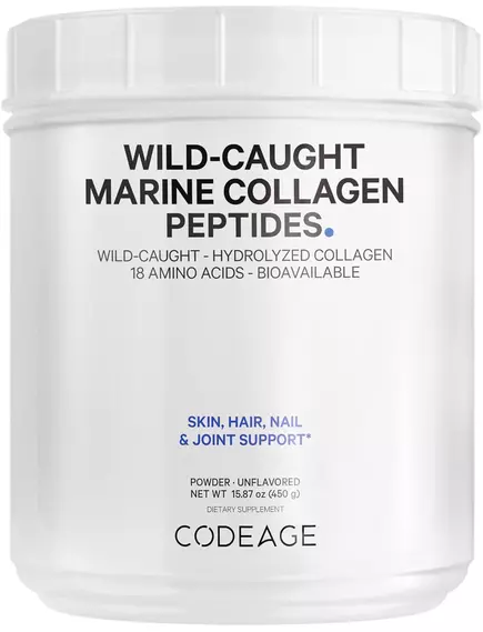 CODEAGE WILD CAUGHT MARINE COLLAGEN PEPTIDES / МОРСЬКИЙ КОЛАГЕН ПЕПТИДИ 450 Г від магазину біодобавок nutrido.shop
