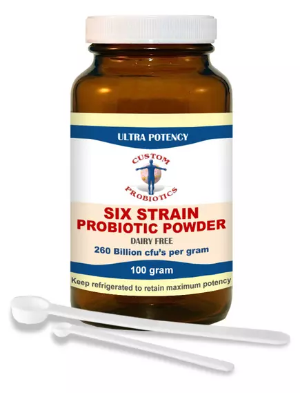 Custom probiotics Six Strain Probiotic Powder / Шість штамів пробіотиків 260 млрд 100 г, фото 2 від магазину біодобавок nutrido.shop