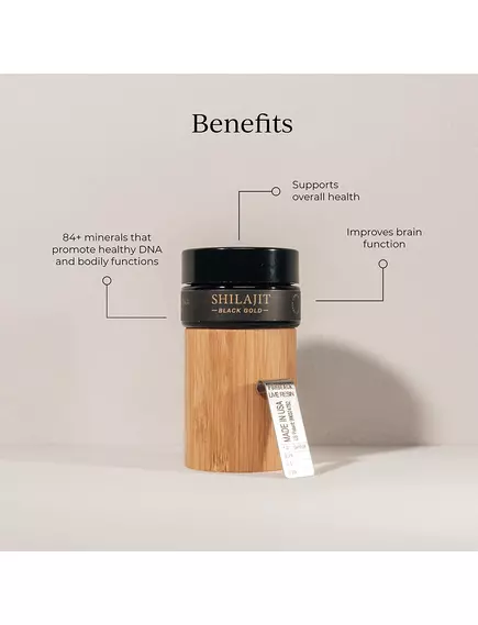 Cymbiotika Mineral Shilajit / Минеральное мумие - фульвовая кислота и минералы 15 г, фото 2 в магазине биодобавок nutrido.shop