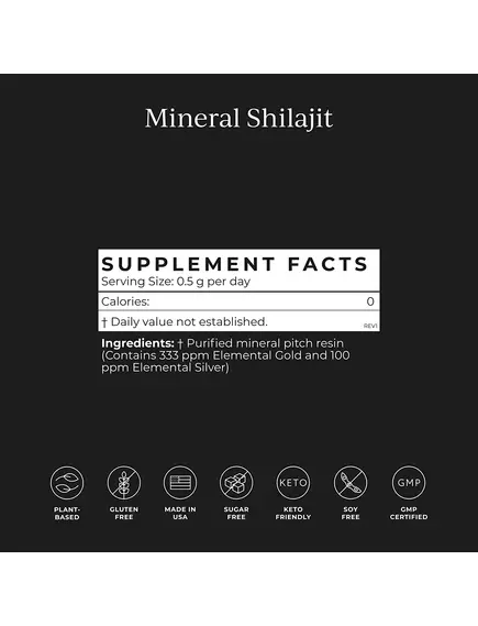 Cymbiotika Mineral Shilajit / Минеральное мумие - фульвовая кислота и минералы 15 г, фото 4 в магазине биодобавок nutrido.shop