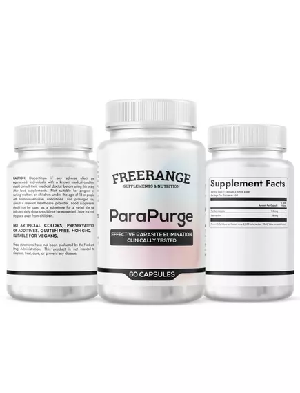 FreeRange ParaPurge / Протипаразитарний засіб з івермектином 60 капсул, фото 3 від магазину біодобавок nutrido.shop