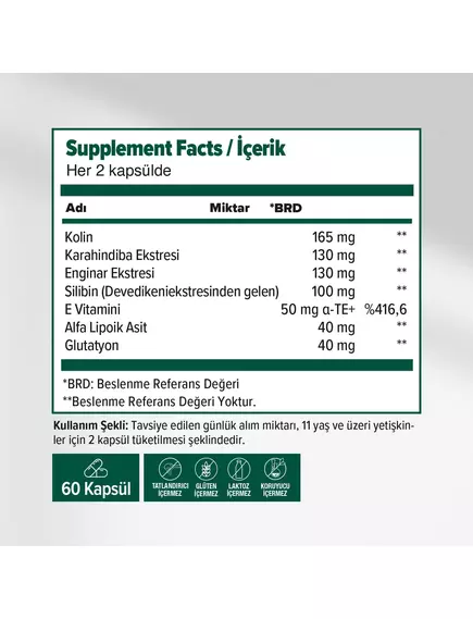 Orzax Hepalex / Гепалекс комплекс підтримки печінки з розторопшею 60 капсул, фото 2 від магазину біодобавок nutrido.shop
