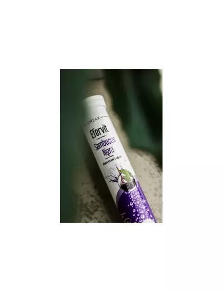 Orzax Efervit Sambucus Nigra / Чорна бузина підтримка імунної системи 20 шипучих таблеток, фото 6 в магазине биодобавок nutrido.shop