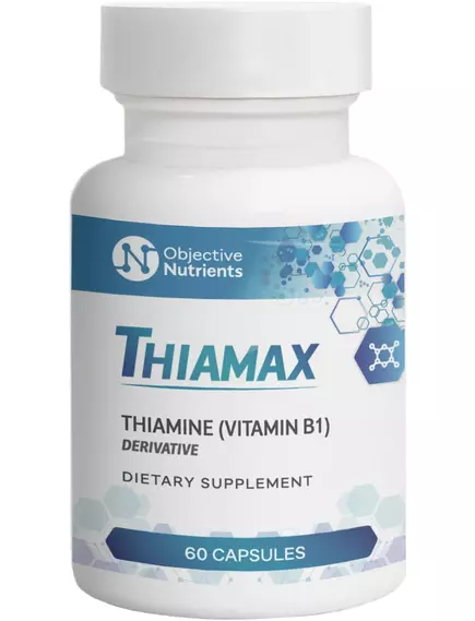 Objective Nutrients Thiamax / Тіамакс біодоступний вітамін Б1 60 капсул в магазине биодобавок nutrido.shop