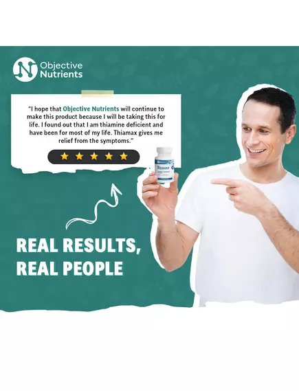 Objective Nutrients Thiamax / Тіамакс біодоступний вітамін Б1 60 капсул, фото 9 в магазине биодобавок nutrido.shop