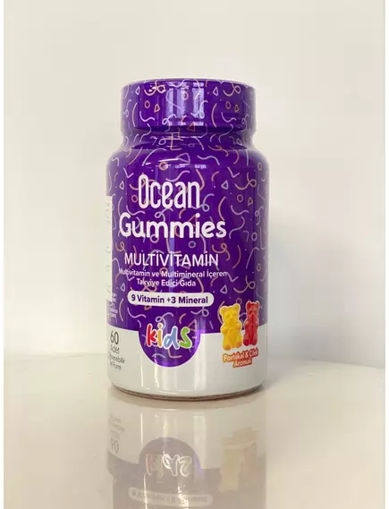 Ocean Smart Gummies Multivitamin / Мультивітаміни для дітей 64 жувальні желейні цукерки, фото 7 в магазине биодобавок nutrido.shop