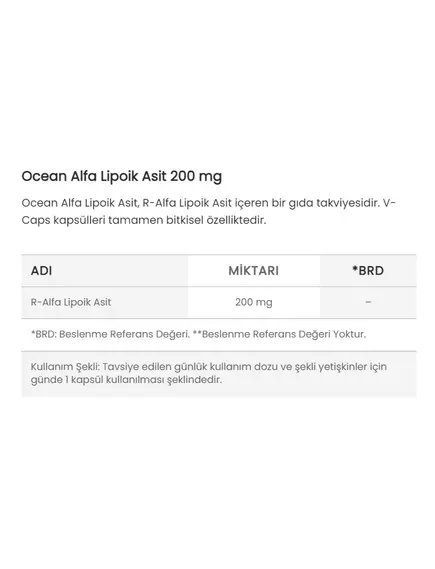 Orzax Alpha Lipoic Acid / R-альфа-ліпоєва кислота 200 мг 30 капсул, фото 2 в магазине биодобавок nutrido.shop