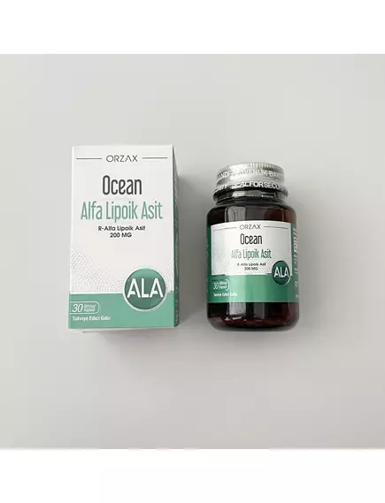 Orzax Alpha Lipoic Acid / R-альфа-ліпоєва кислота 200 мг 30 капсул, фото 3 в магазине биодобавок nutrido.shop