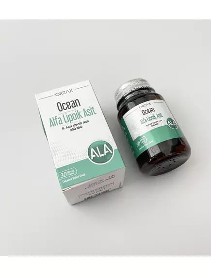 Orzax Alpha Lipoic Acid / R-альфа-ліпоєва кислота 200 мг 30 капсул, фото 4 в магазине биодобавок nutrido.shop