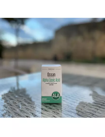Orzax Alpha Lipoic Acid / R-альфа-ліпоєва кислота 200 мг 30 капсул, фото 5 в магазине биодобавок nutrido.shop
