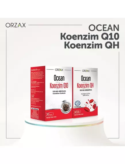 Orzax Coenzyme Q10 / Коензим Q10 убіхінон 100 мг із екстрактом чорного перцю 30 капсул, фото 5 в магазине биодобавок nutrido.shop