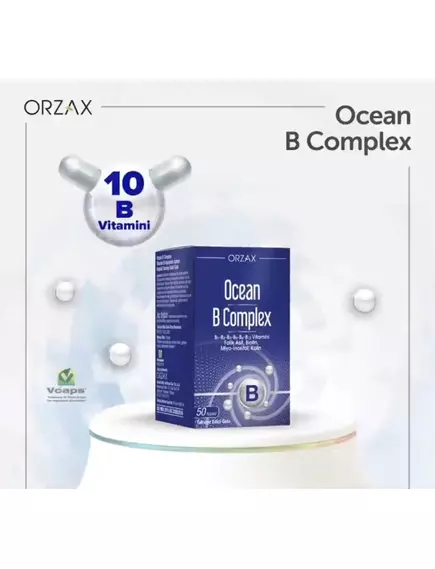 Ocean B Complex / Комплекс вітамінів групи Б 50 капсул, фото 5 в магазине биодобавок nutrido.shop