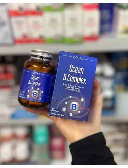 Ocean B Complex / Комплекс вітамінів групи Б 50 капсул, фото 7 в магазине биодобавок nutrido.shop