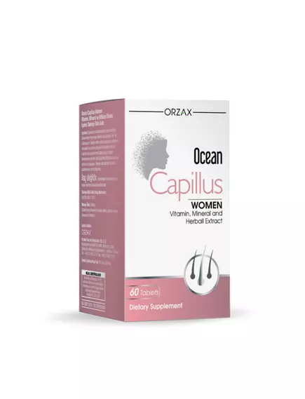 Orzax Capillus Women / Комплекс вітамінів і мінералів для жінок 60 таблеток від магазину біодобавок nutrido.shop