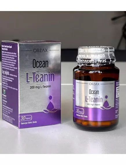 Orzax L-Theanine / L-Теанін 200 мг 30 капсул, фото 3 від магазину біодобавок nutrido.shop