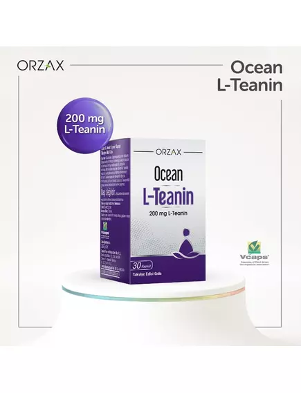 Orzax L-Theanine / L-Теанін 200 мг 30 капсул, фото 5 від магазину біодобавок nutrido.shop