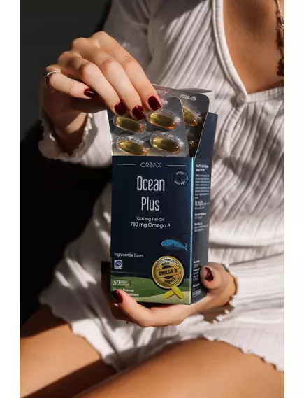 Orzax Ocean Plus / Омега 3 риб'ячий жир із ЕПК і ДГК 780 мг 50 капсул, фото 4 від магазину біодобавок nutrido.shop