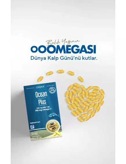 Orzax Ocean Plus / Омега 3 риб'ячий жир із ЕПК і ДГК 780 мг 50 капсул, фото 8 від магазину біодобавок nutrido.shop