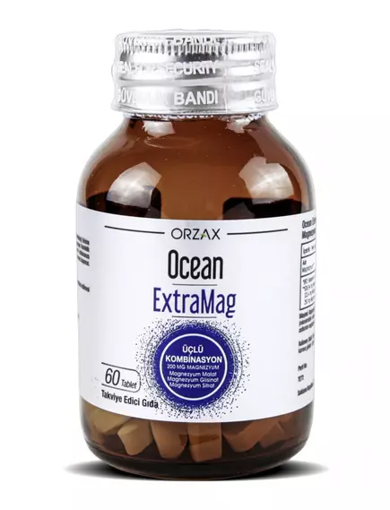 Ocean ExtraMag / Магній цитрат малат бісгліцинат 200 мг 60 таблеток, фото 3 в магазине биодобавок nutrido.shop