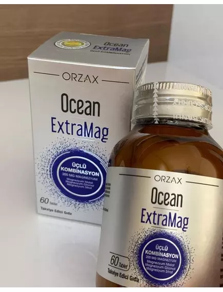 Ocean ExtraMag / Магній цитрат малат бісгліцинат 200 мг 60 таблеток, фото 4 в магазине биодобавок nutrido.shop