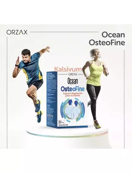 Orzax OsteoFine / Кальцій-магній комплекс для здоров'я кісток і м'язів 60 таблеток, фото 6 в магазине биодобавок nutrido.shop