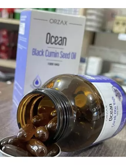 Orzax Black Cumin Seed Oil / Олія насіння чорного кмину 1000 мг 60 капсул, фото 4 в магазине биодобавок nutrido.shop