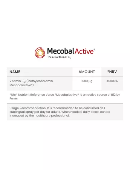 Ocean Methyl B12 / Вітамін Б12 метилкобаламін 1000 мкг 10 мл спрей під'язичний 66 доз, фото 2 в магазине биодобавок nutrido.shop