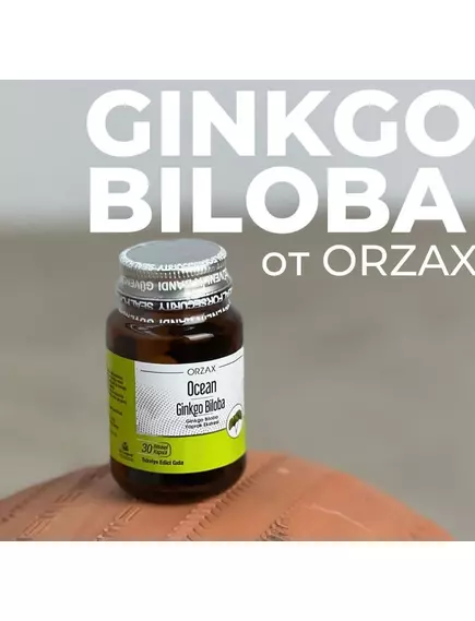 Orzax Ginkgo Biloba / Гінкго Білоба підтримка здоров'я мозку та когнітивних функцій 30 капсул, фото 4 в магазине биодобавок nutrido.shop