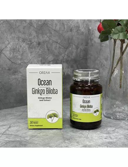 Orzax Ginkgo Biloba / Гінкго Білоба підтримка здоров'я мозку та когнітивних функцій 30 капсул, фото 5 в магазине биодобавок nutrido.shop