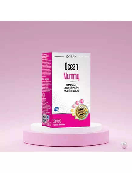 Orzax Mummy / Мультивітаміни + Омега 3 для вагітних і годуючих 30 капсул, фото 5 в магазине биодобавок nutrido.shop