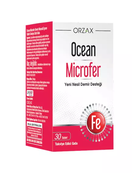 Orzax Microfer / Мікрофер залізо мікрокапсульоване 17 мг 30 таблеток від магазину біодобавок nutrido.shop