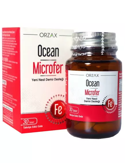 Orzax Microfer / Мікрофер залізо мікрокапсульоване 30 таблеток, фото 3 в магазине биодобавок nutrido.shop