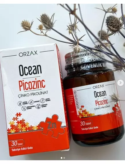 Orzax Picozinc / Цинк піколінат 15 мг 30 таблеток, фото 3 в магазине биодобавок nutrido.shop