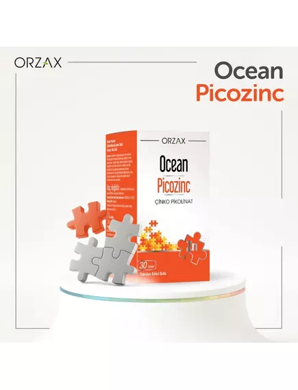 Orzax Picozinc / Цинк піколінат 15 мг 30 таблеток, фото 4 в магазине биодобавок nutrido.shop