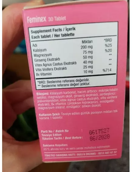 Ocean Feminex / Фемінекс рослинні екстракти, вітаміни та мінерали для жіночого здоров'я 30 таблеток, фото 3 в магазине биодобавок nutrido.shop