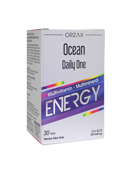 Orzax Daily One Energy / Підвищення рівня енергії з женьшенем 30 таблеток від магазину біодобавок nutrido.shop