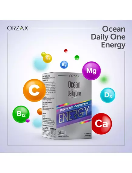 Orzax Daily One Energy / Підвищення рівня енергії з женьшенем 30 таблеток, фото 7 від магазину біодобавок nutrido.shop