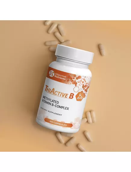 Objective Nutrients Thiavite B / Тіавіт повний спектр вітамінів групи Б 60 капсул, фото 4 в магазине биодобавок nutrido.shop