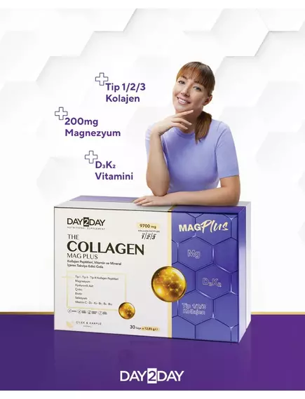 Orzax The Collagen Mag Plus / Коллагеновые пептиды c витаминным комплексом и магнием 30 саше, фото 6 в магазине биодобавок nutrido.shop