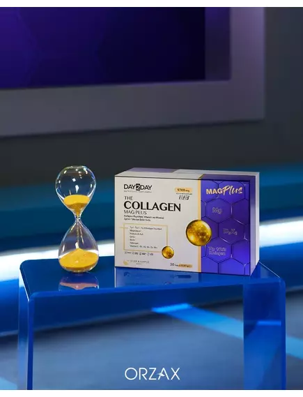 Orzax The Collagen Mag Plus / Коллагеновые пептиды c витаминным комплексом и магнием 30 саше, фото 7 в магазине биодобавок nutrido.shop