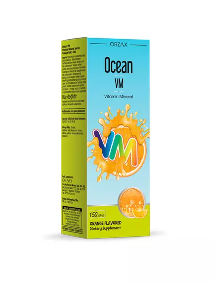 Orzax VM 12 vitamins and 5 minerals / Комплекс для дітей 12 вітамінів і 5 мінералів 150 мл від магазину біодобавок nutrido.shop
