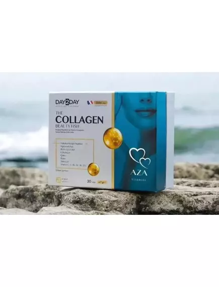 Orzax The Collagen Beauty Fish / Пептиди риб'ячого колагену + поживні речовини 30 саше, фото 3 в магазине биодобавок nutrido.shop